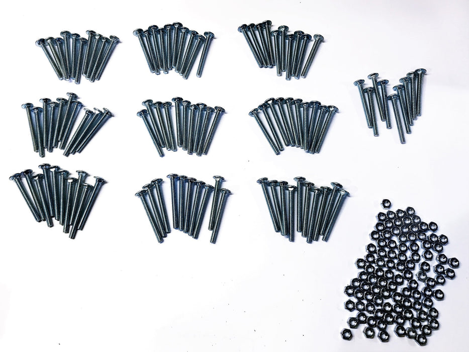 Unbranded 1/4-20 x 2-1/2" Carriage Bolts w/Nuts CB4250 [Lot of 99]