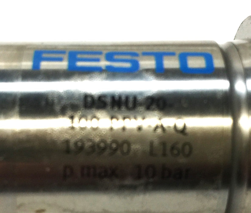 Festo Stainless Pneumatic Air Cylinder DSNU-20-100-PPV-A-Q NOS