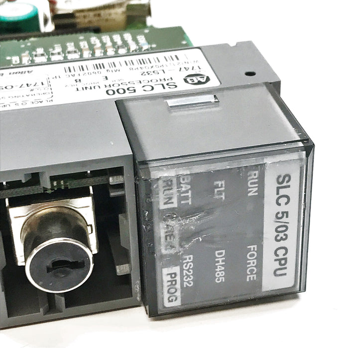 Allen-Bradley "SLC500" SER E REV 8 FRN 5 Processor Unit 1747-L532 (Missing Door)