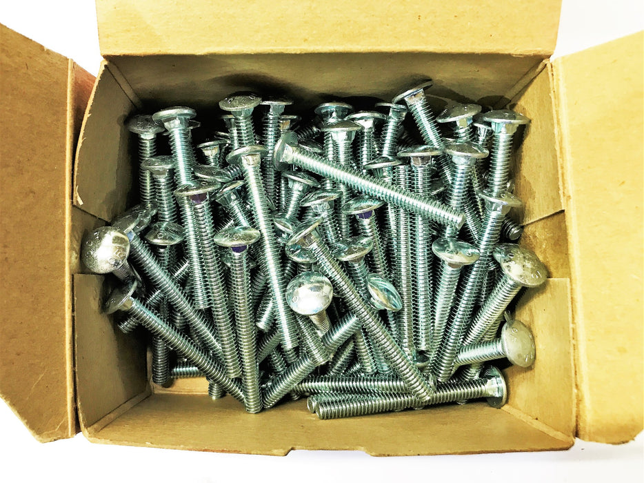 Unbranded 1/4-20 x 2-1/2" Carriage Bolts w/Nuts CB4250 [Lot of 99]