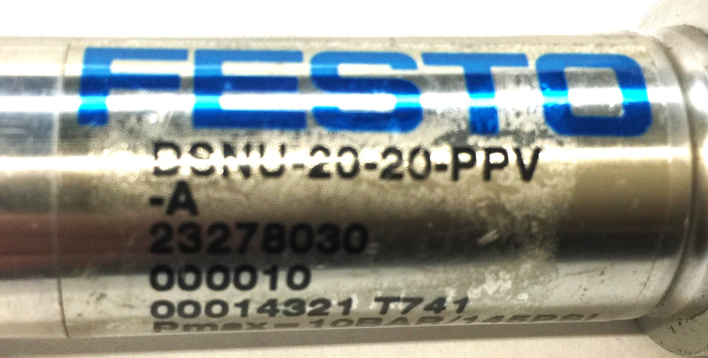 Festo Stainless Pneumatic Air Cylinder DSNU-20-20-PPV-A NOS