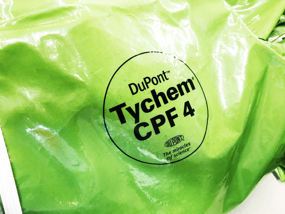 DuPont 2XL Tychem Chemical Protection Coverall With Hood And Boots CPF 4 NOS