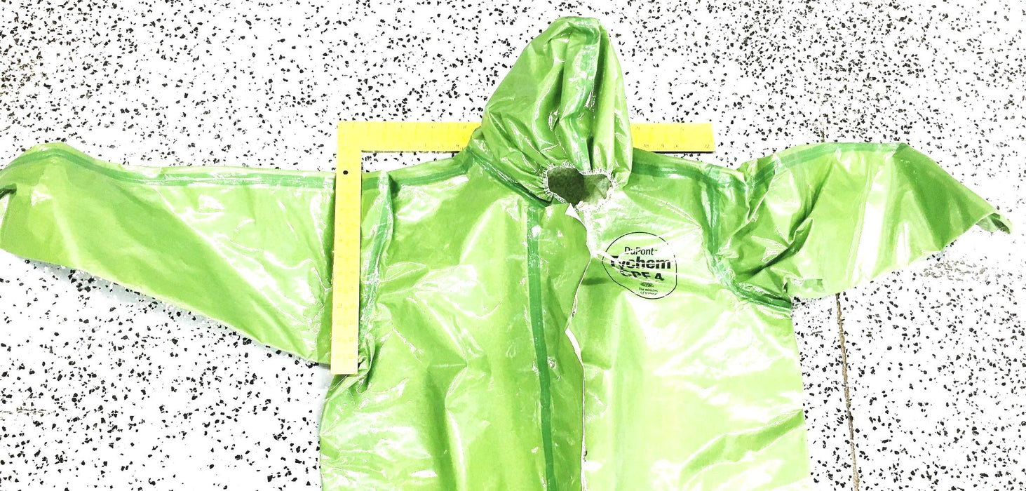 DuPont 3XL Tychem Chemical Protection Coverall With Hood And Boots CPF 4 NOS