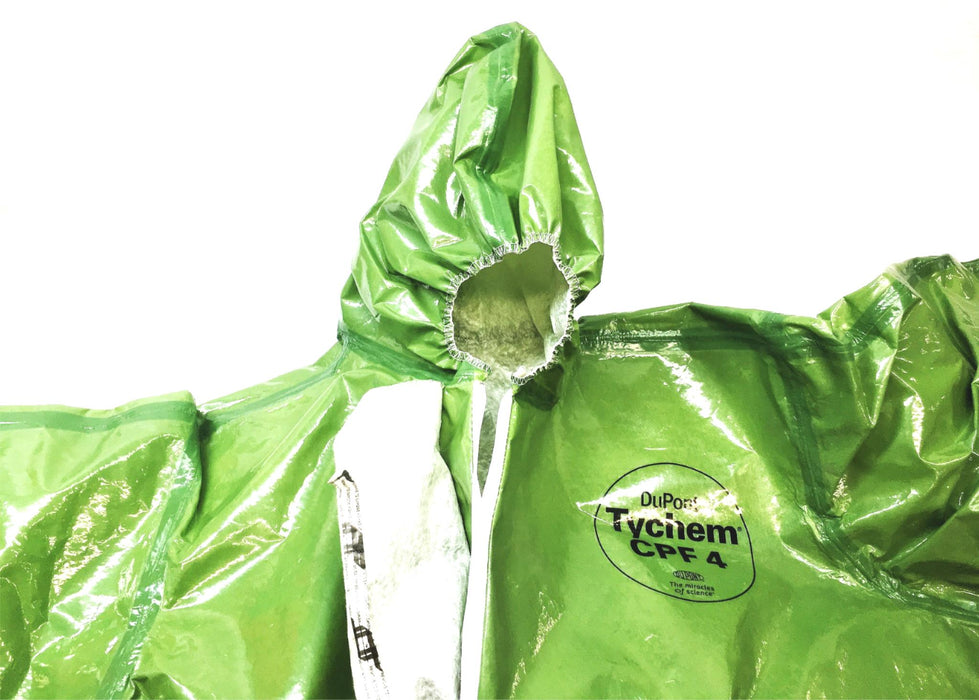 DuPont 3XL Tychem Chemical Protection Coverall With Hood And Boots CPF 4 NOS