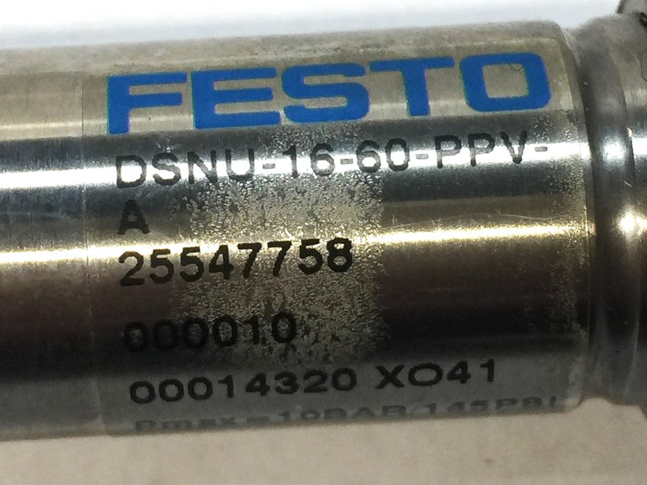 Festo Stainless Pneumatic Air Cylinder DSNU-16-60-PPV-A NOS