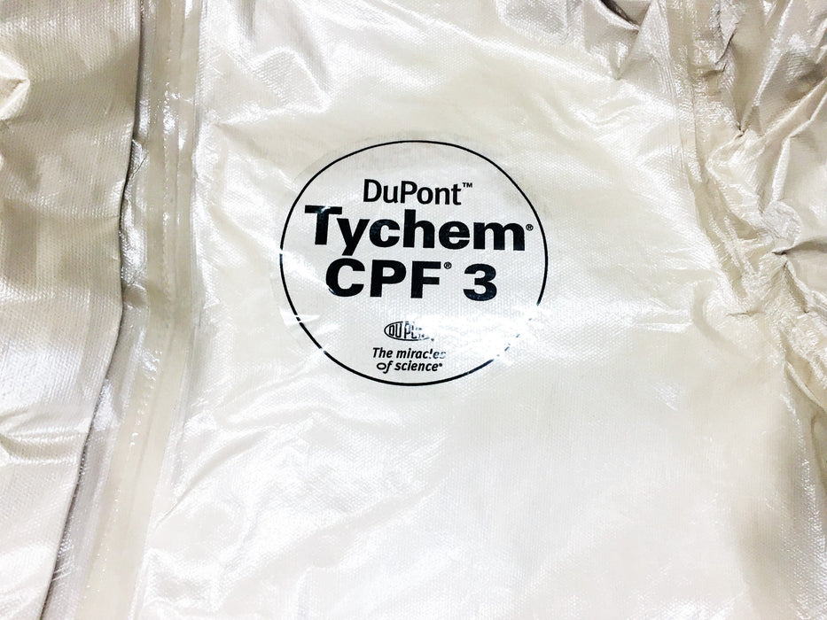 DuPont 2XL Tychem Chemical Protection Coverall With Hood And Boots CPF 3 NOS