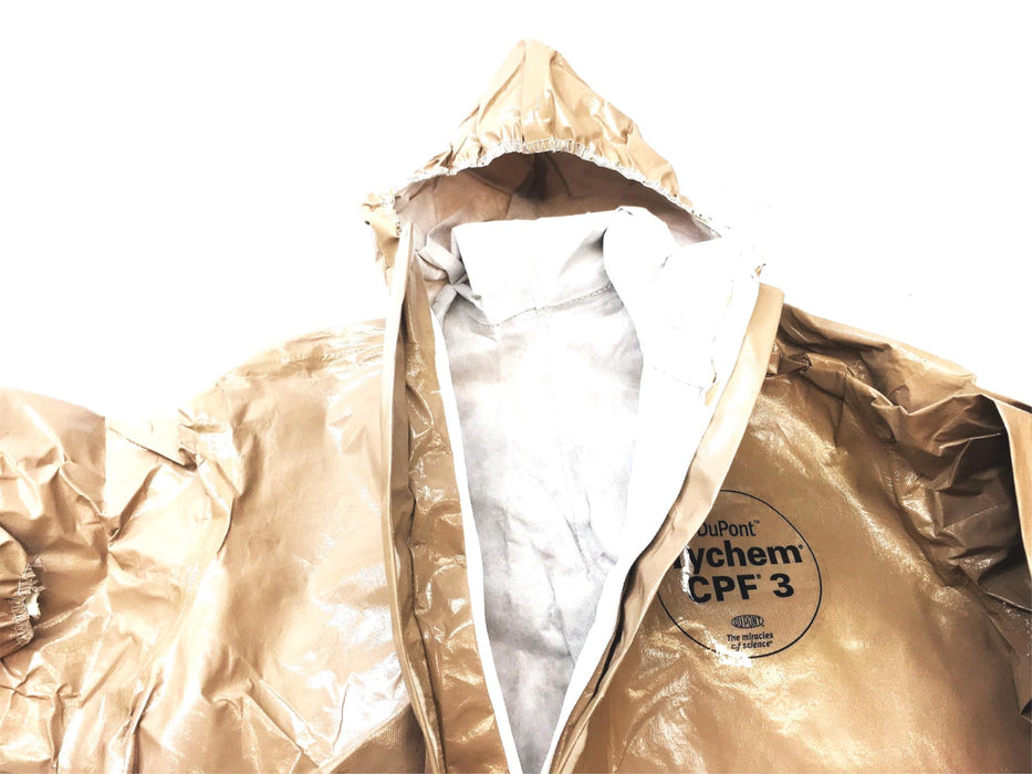DuPont 2XL Tychem Chemical Protection Coverall With Hood And Boots CPF 3 NOS