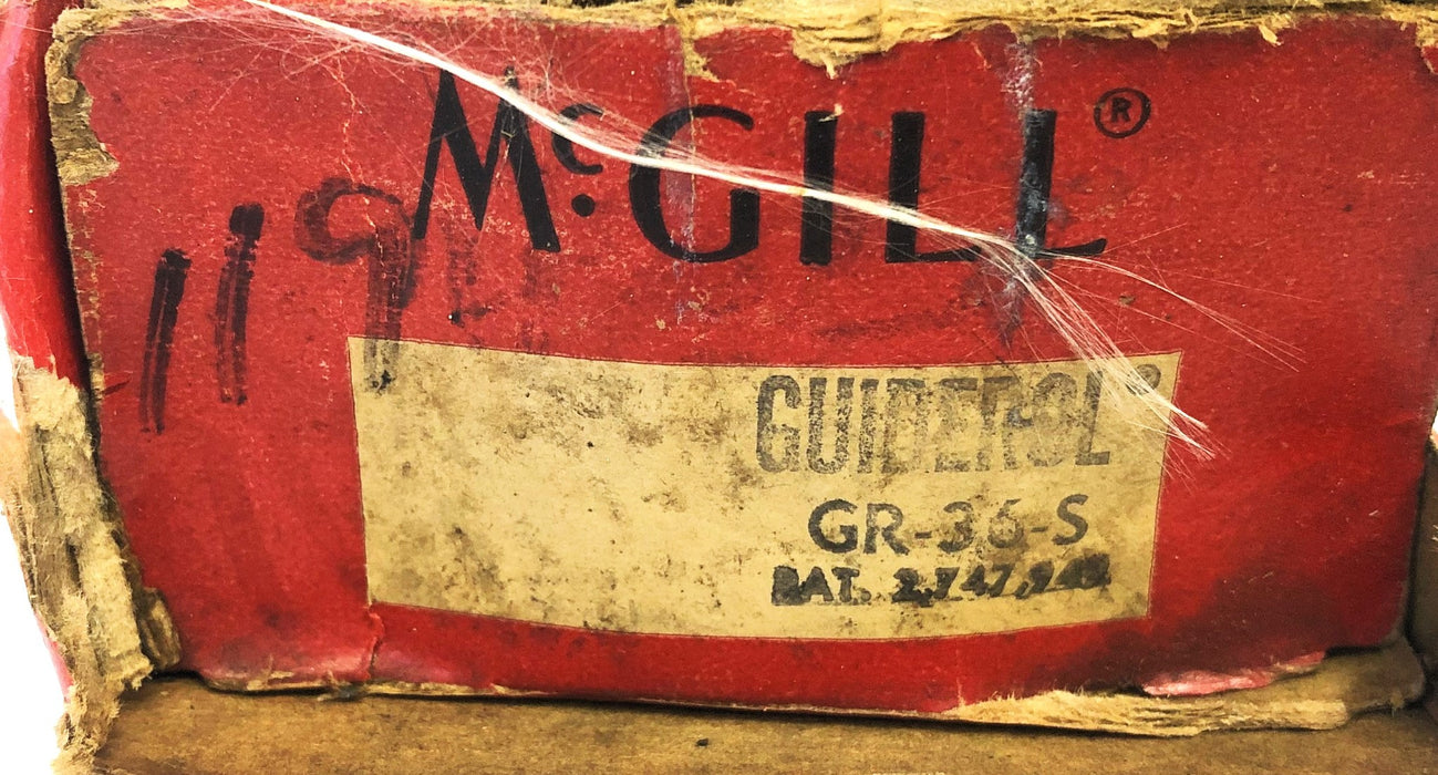 McGill Guiderol Needle Roller Bearing GR-36-S NOS