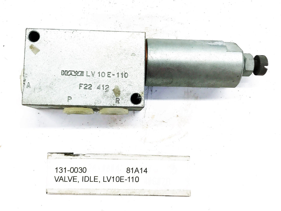 Hawe Hydraulic Idle Valve LV10E-110-F22-412 NOS