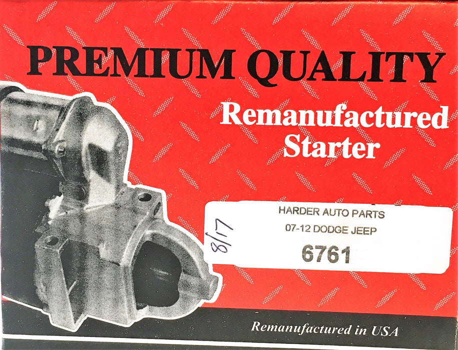 Premium Quality Starter 6761 REMANUFACTURED