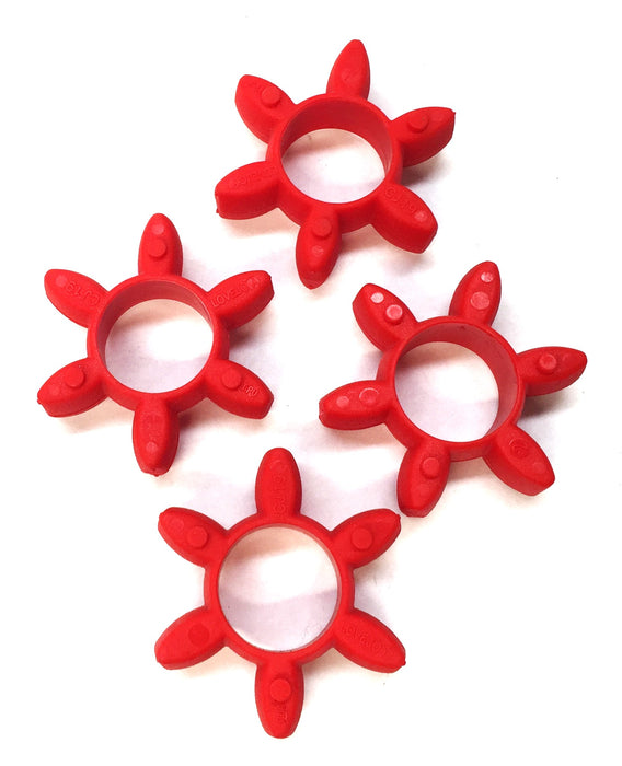 Lovejoy CJ Series Red Elastomeric Spider CJ19 (68514462068) [Lot of 4] NOS