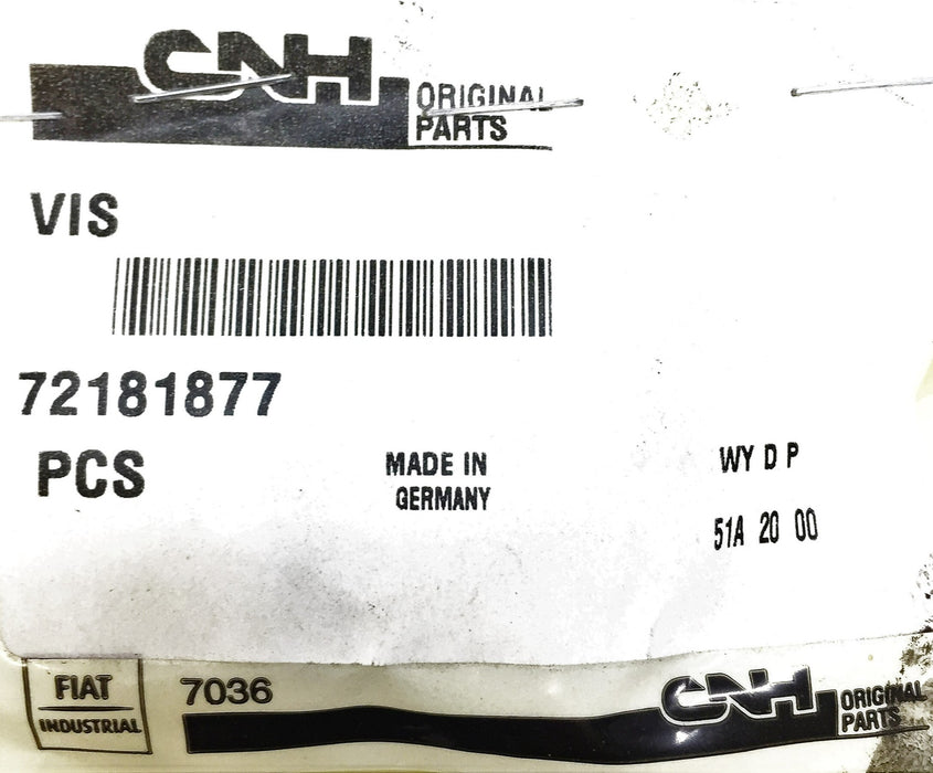 Philips Machine Screw for Case New Holland/CNH 72181877 [Lot of 2] NOS