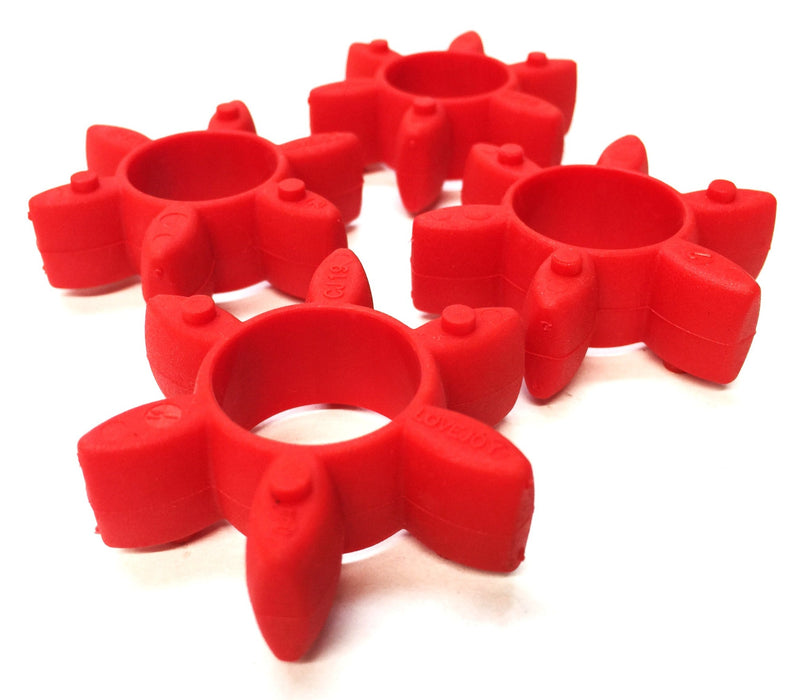 Lovejoy CJ Series Red Elastomeric Spider CJ19 (68514462068) [Lot of 4] NOS