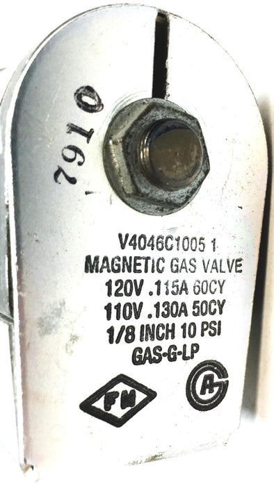 Honeywell Pilot Gas Valve V4046C 1005 USED