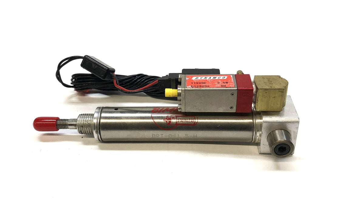 Bimba Pneumatic Cylinder With Dynamco Pneumatic Valve BRT-041.5-H/D125204 NOS