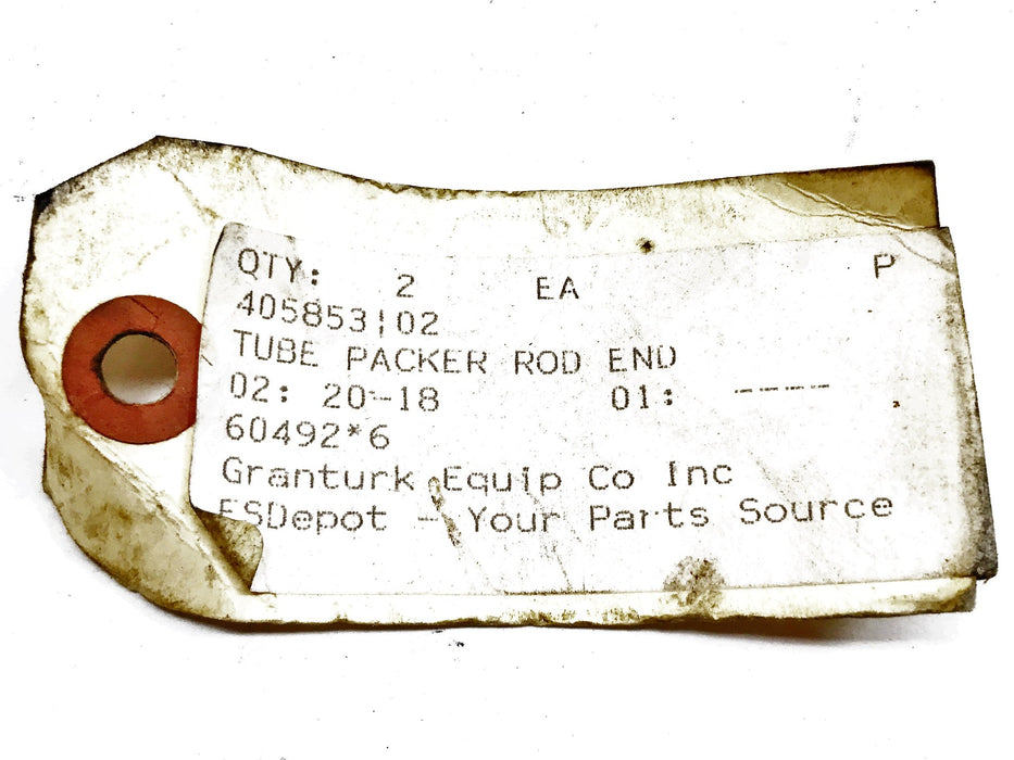 Granturk Packer Rod End Tube 405853 NOS