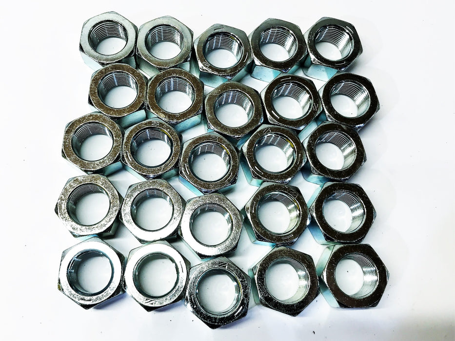 Grainger 7/8-14 Zinc Plated Steel Nuts FHN GR5ZP [Lot of 25] NOS