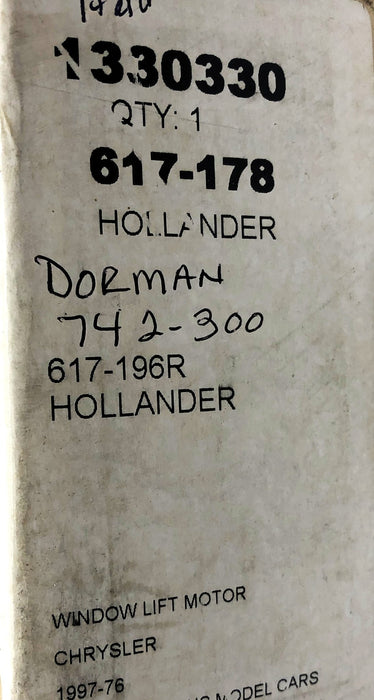 Dorman Window Lift Motor 742-300 (742-300810) NOS