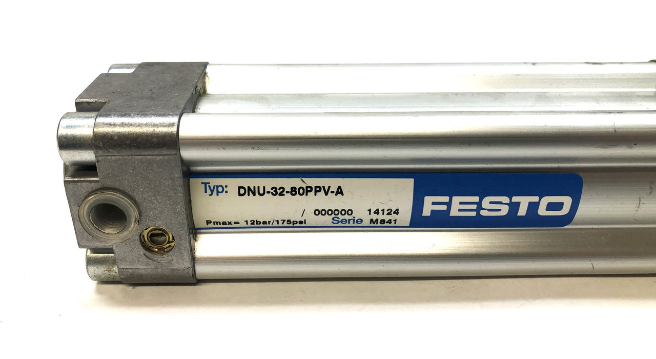 Festo Double Acting Pneumatic Air Cylinder DNU-32-80PPV-A (14124) NOS