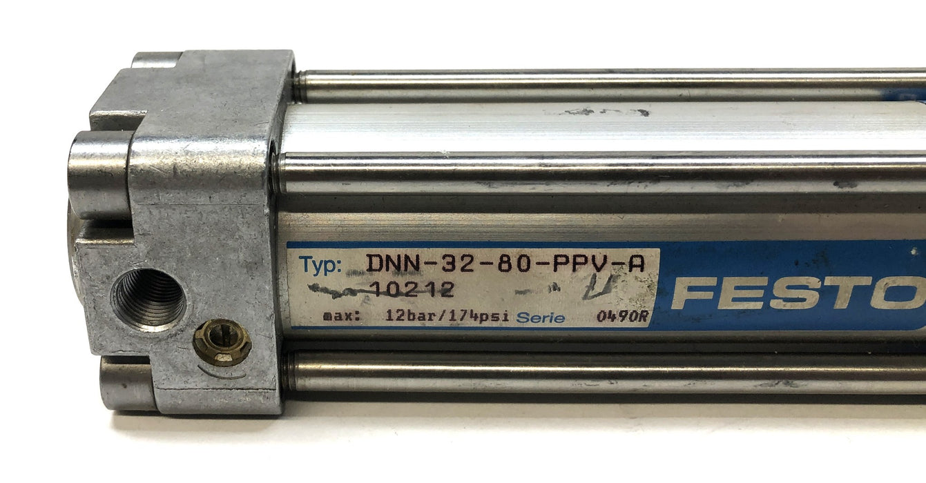 Festo Double Acting Pneumatic Air Cylinder DNN-32-80-PPV-A (10212) NOS