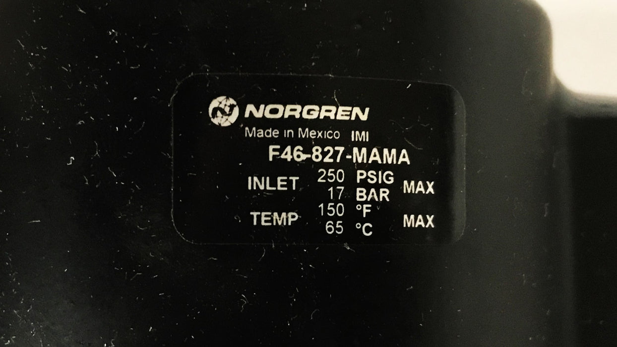 Norgren Oil Remover Filter F46-827-MAMA NOS