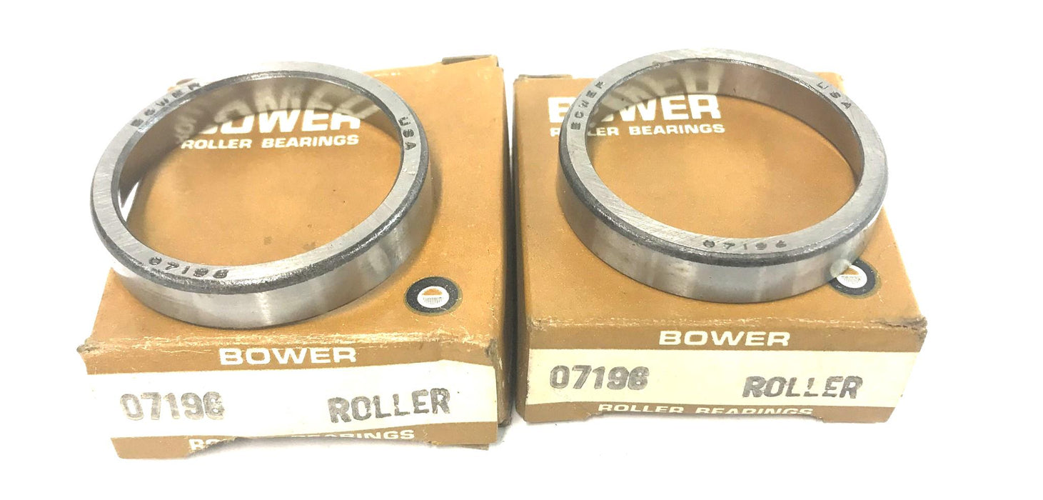 Bower Tapered Bearing Cup 07196 [Lot of 2] NOS
