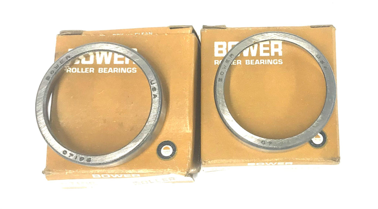 Bower Tapered Bearing Cup 07196 [Lot of 2] NOS