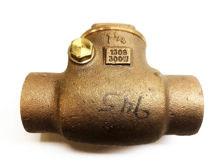 Hammond 1-1/4" Bronze Check Valve IB912 (1.250) NOS
