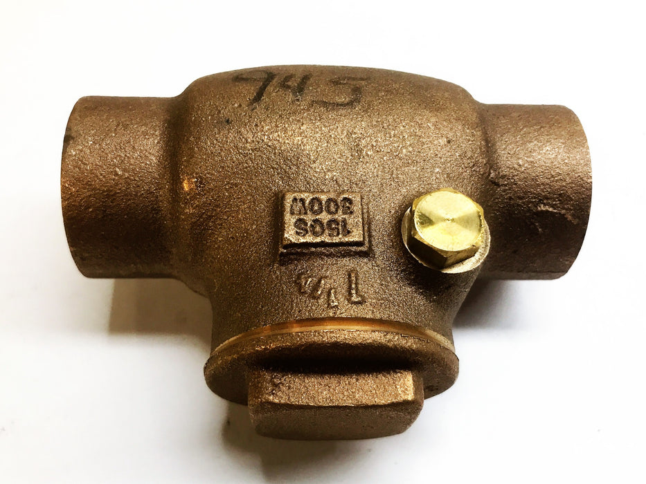 Hammond 1-1/4" Bronze Check Valve IB912 (1.250) NOS