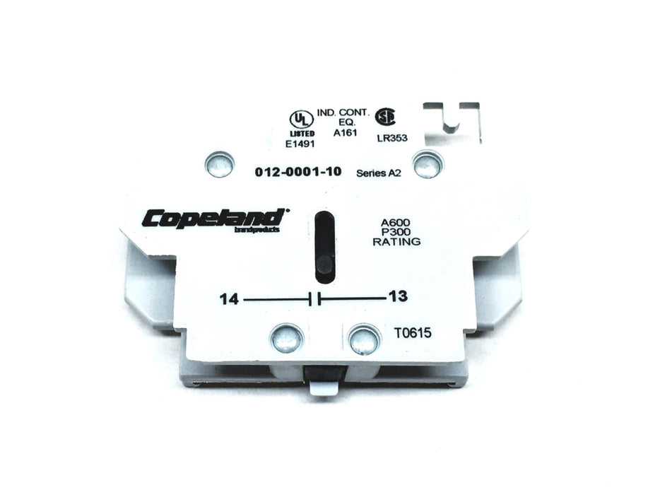 Copeland Auxiliary Contact 1 NO Series A2 912-0001-10 NOS