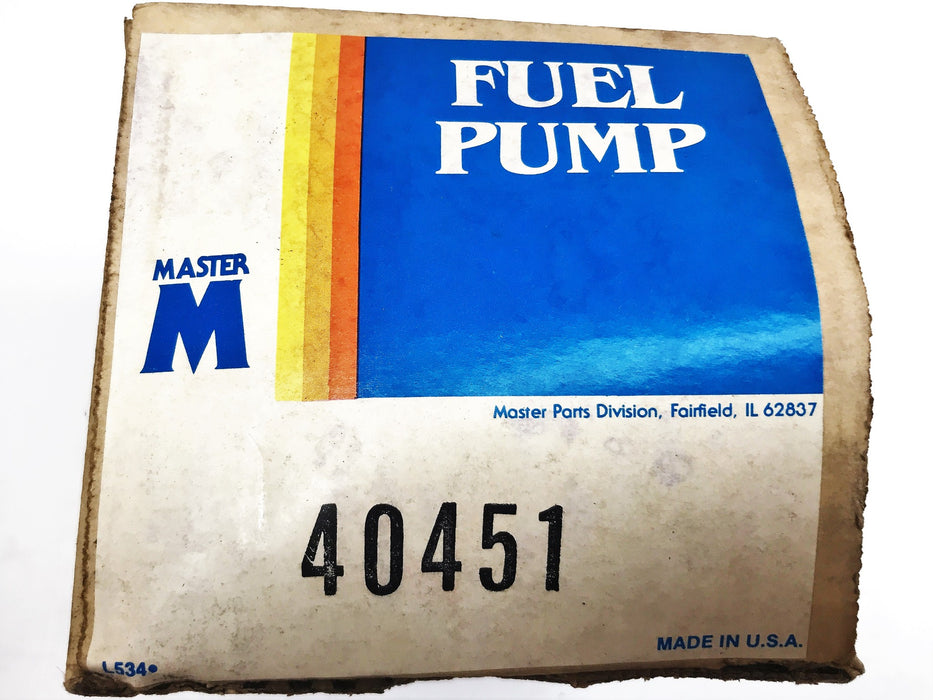 Master Fuel Pump Assembly 40451 NOS