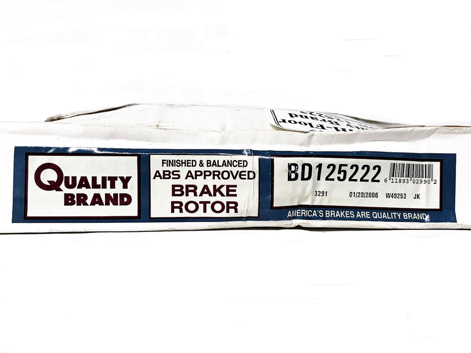 Quality Brand Disc Brake Rotor BD125222 NOS