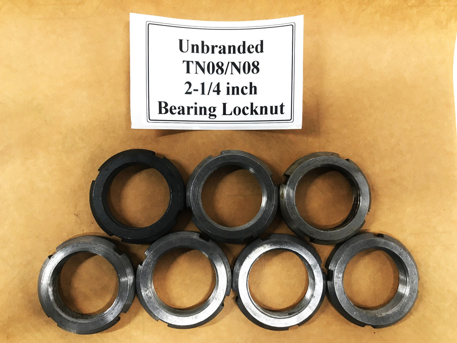 Unbranded 2-1/4 inch Bearing Lock Nut TN08/N08 [Lot of 7] NOS