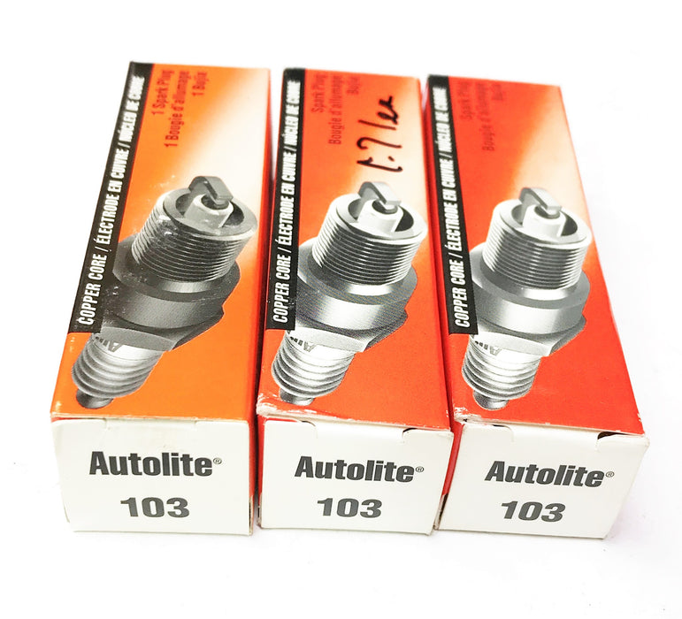 Autolite Spark Plug #103 [Lot of 3] NOS