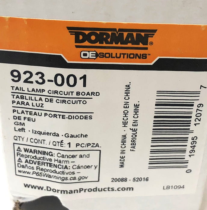 Dorman Tail Lamp Circuit Board 923-001 (Q46005) NOS