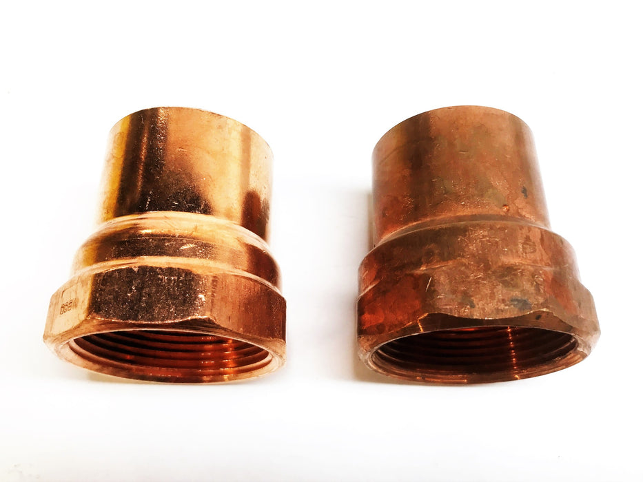 EPC 1-1/2" Sweat x 1-1/2" Female Copper Coupling [Lot of 2] NOS