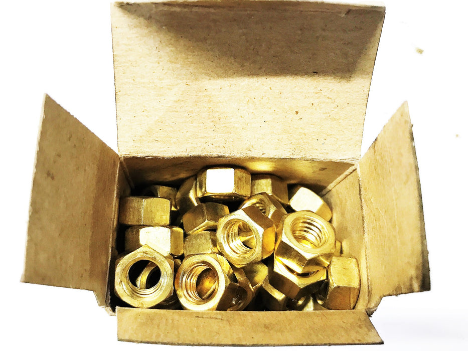Brass Finished Hex Nuts