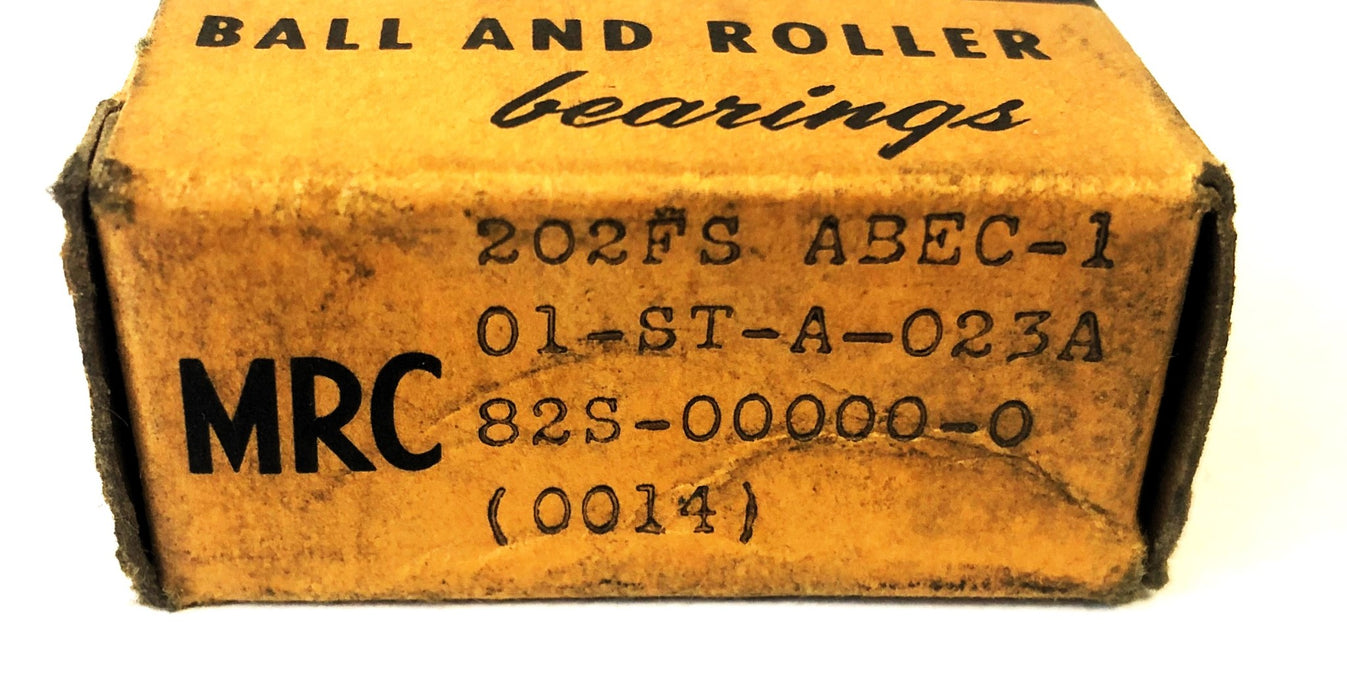 MRC ABEC 1 Shielded Ball Bearing 202FS [Lot of 2] NOS