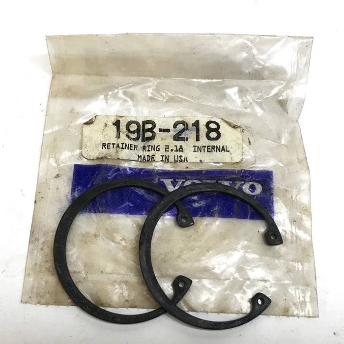 Volvo Construction OEM Retaining Ring CH19B-218 [Lot of 2] NOS