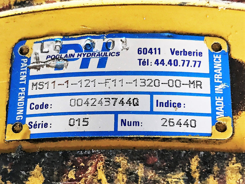 Poclain Multipurpose Hydraulic Motor MA11-1-121-F11-1320-00-MR USED
