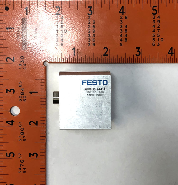Festo Short Stroke Pneumatic Air Cylinder ADVC-25-5-I-P-A (188172) NOS