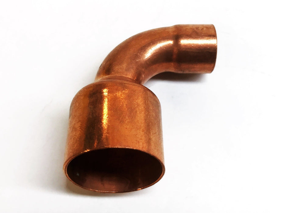 Unbranded 1" Seat x 1/2" Sweat Copper Reducing Elbow [Lot of 3] NOS