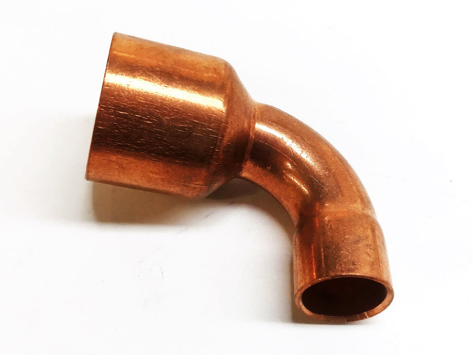 Unbranded 1" Seat x 1/2" Sweat Copper Reducing Elbow [Lot of 3] NOS