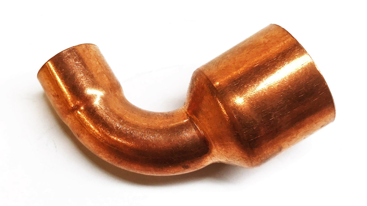Unbranded 1" Seat x 1/2" Sweat Copper Reducing Elbow [Lot of 3] NOS