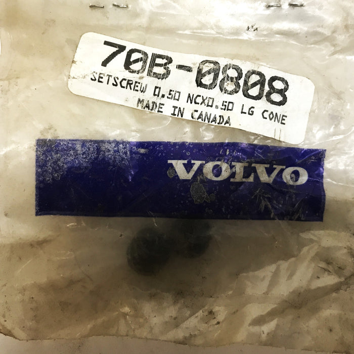 Volvo Construction OEM Set Screw 70B-0808 [Lot of 2] NOS