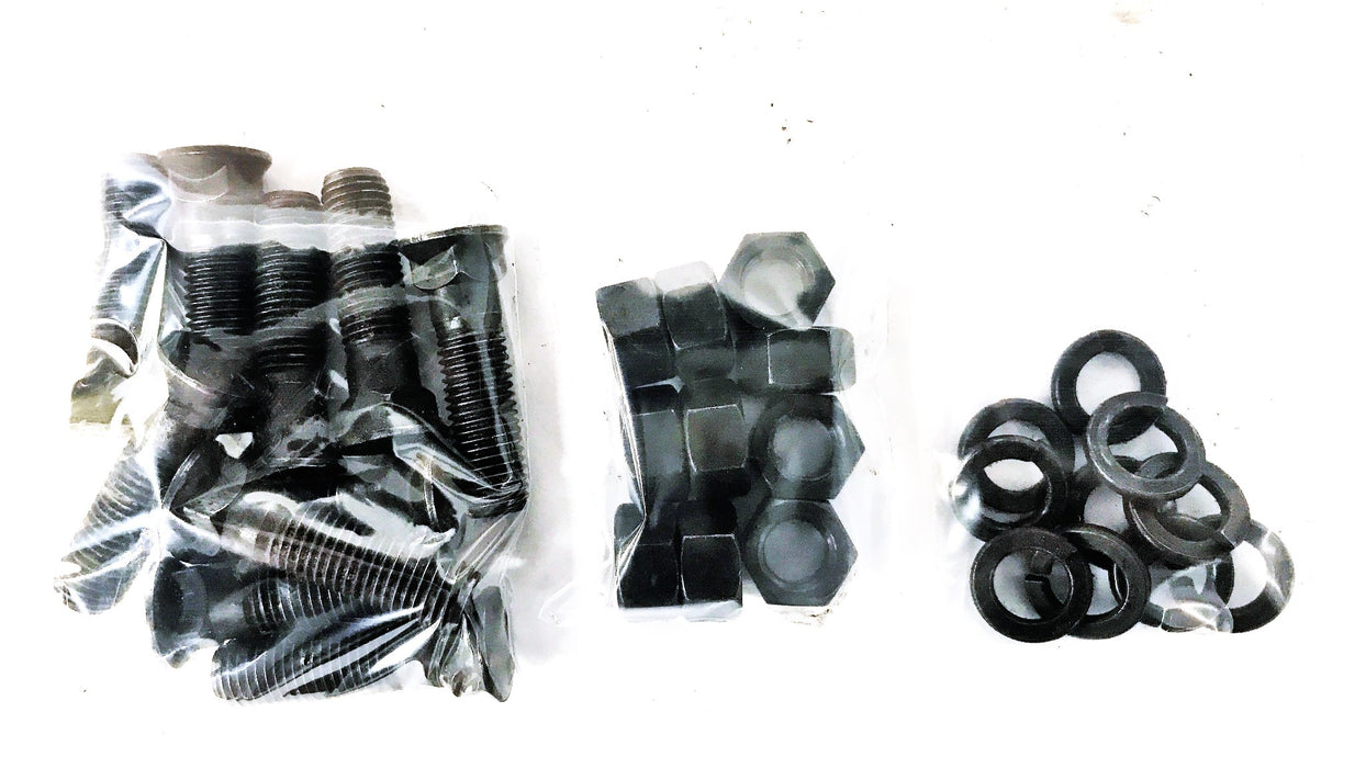 Dome Head Snow Plow Bolt 3/4" x 3" with Nut and Lock-Washer [Lot of 10] NOS