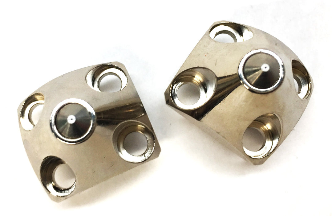 Unbranded Chrome Hot Melt Spray Nozzle 12 [Lot of 2] NOS