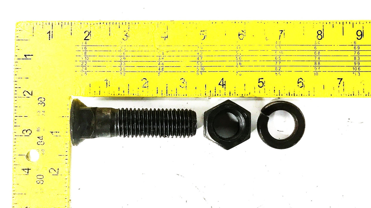 Dome Head Snow Plow Bolt 3/4" x 3" with Nut and Lock-Washer [Lot of 10] NOS