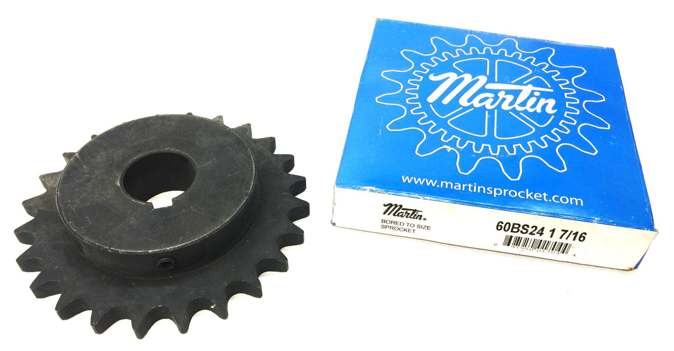 Martin Roller Chain Sprocket 60BS24 1-7/16 NOS