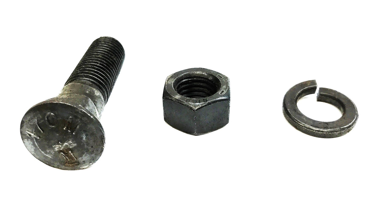 Dome Head Snow Plow Bolt 3/4" x 3" with Nut and Lock-Washer [Lot of 10] NOS